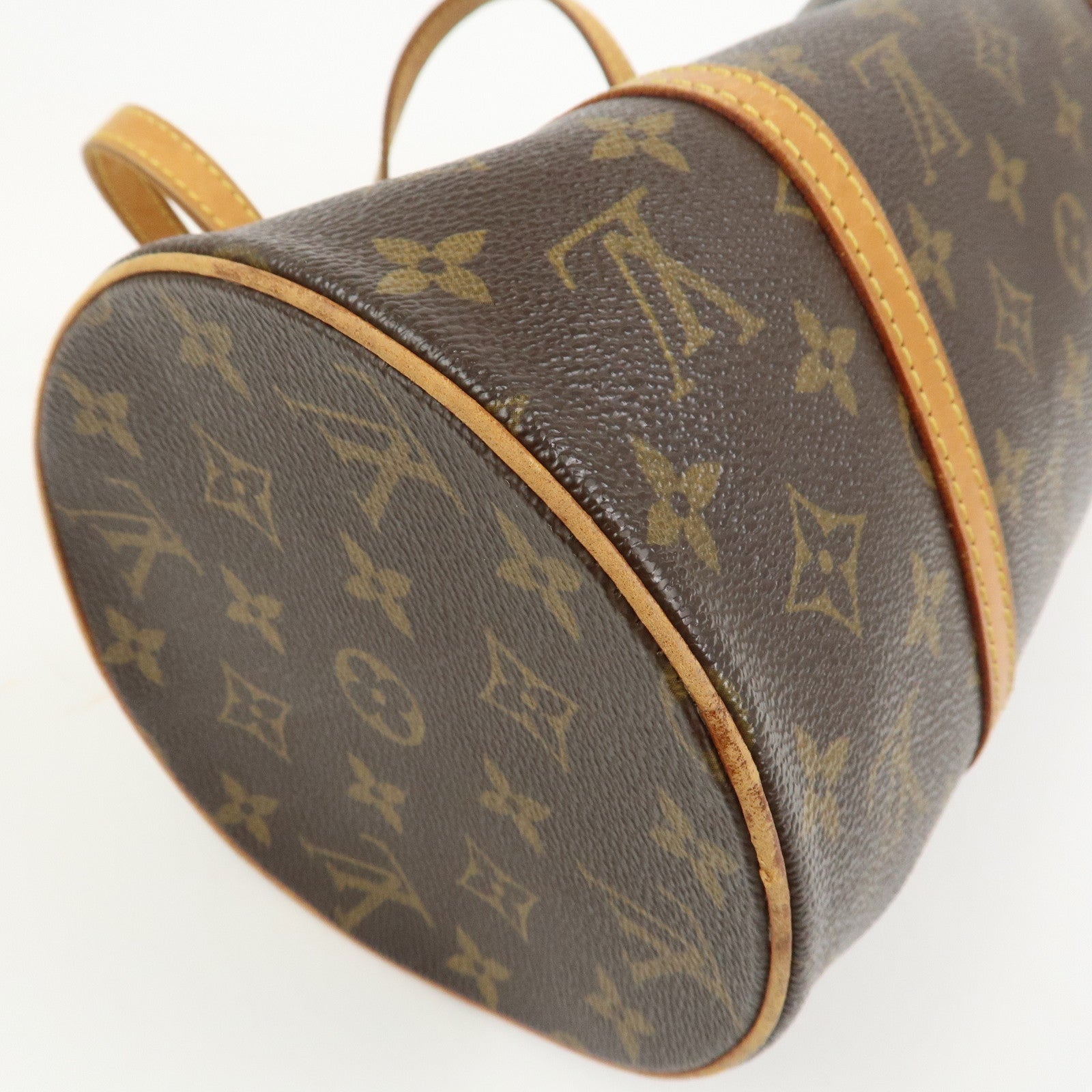 Louis Vuitton Monogram Papillon 30 Hand Bag Brown M51385