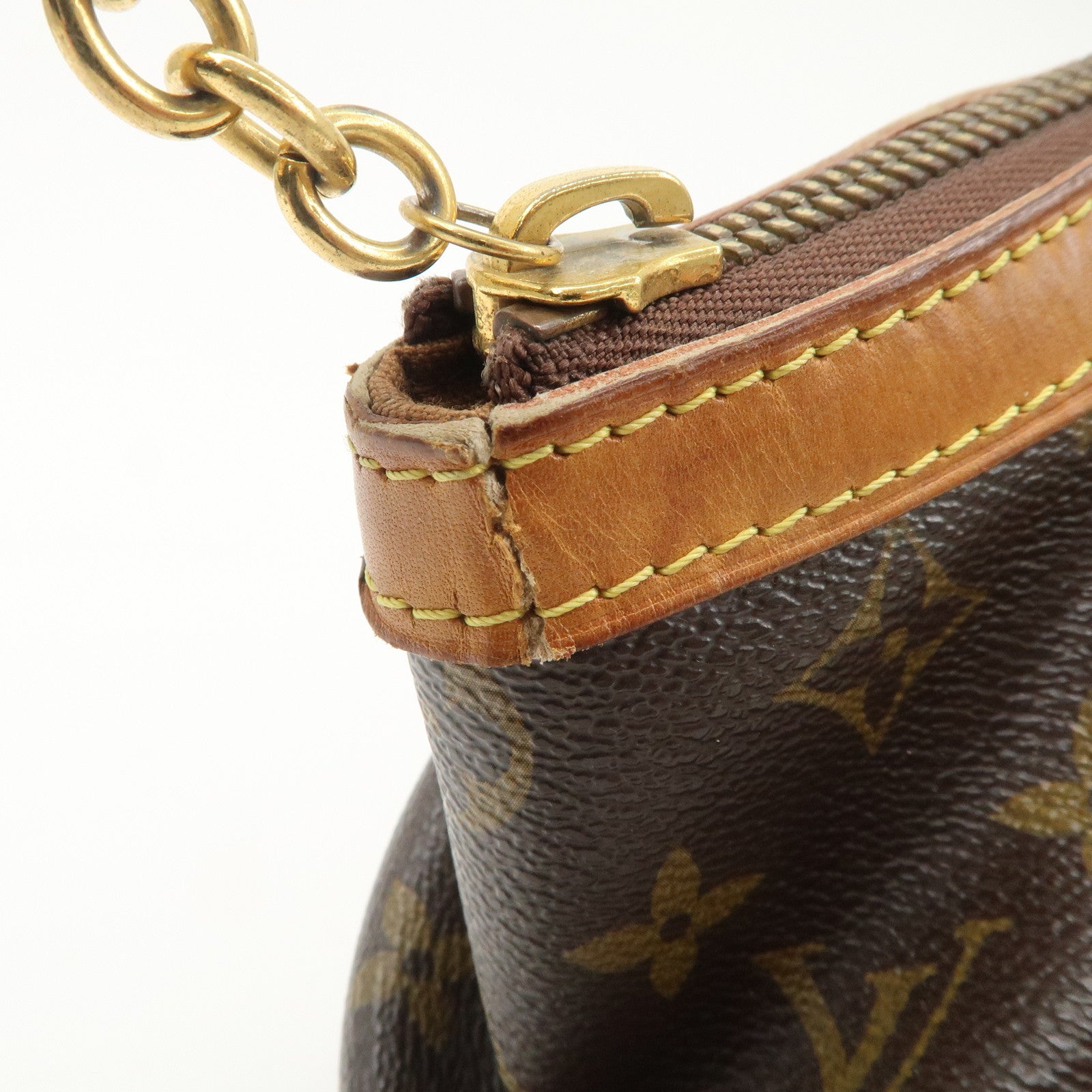 Louis Vuitton Monogram Tivoli PM Hand Bag Brown M40143 Used