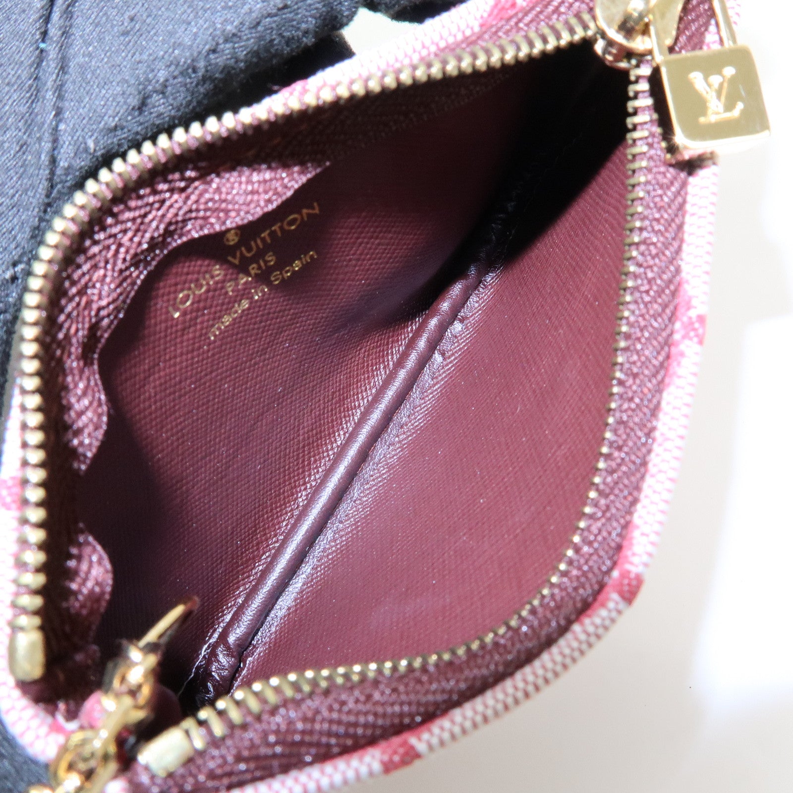 Louis Vuitton Monogram Mini Pochette Cles Coin Case Cerise M92238