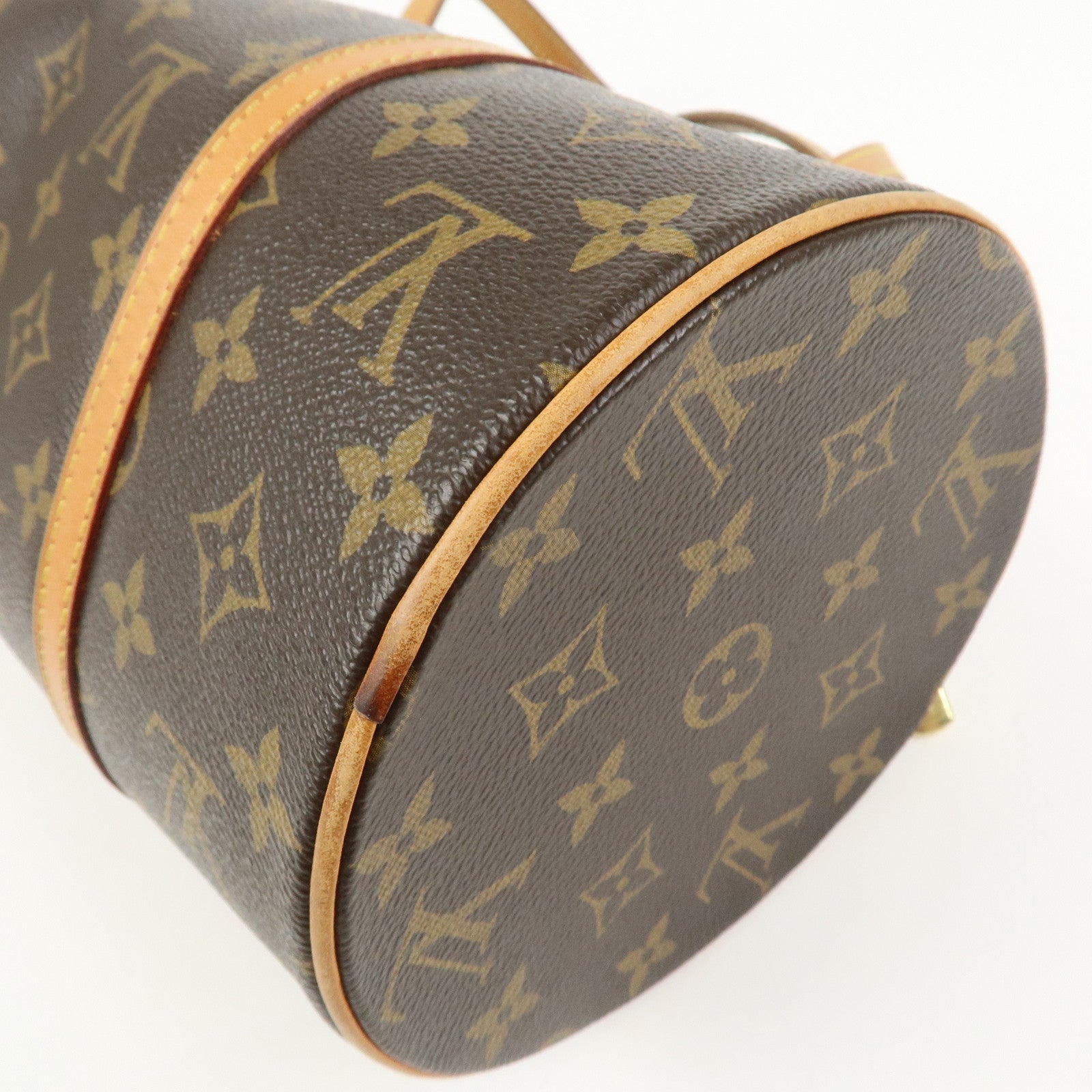 Louis Vuitton Monogram Papillon 30 Hand Bag Brown M51365
