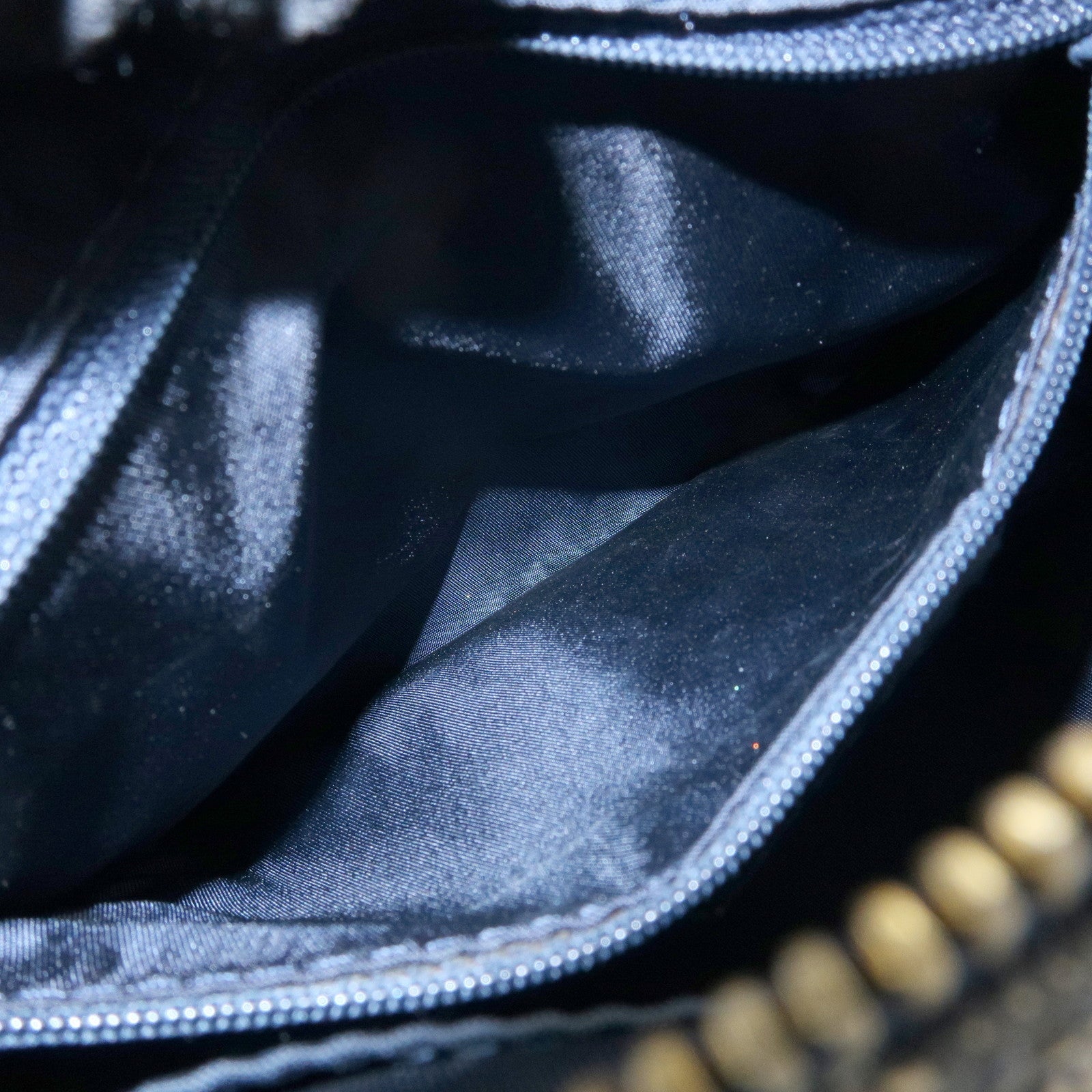 Christian Dior Trotter Jacguard Leather Mini Boston Bag Navy