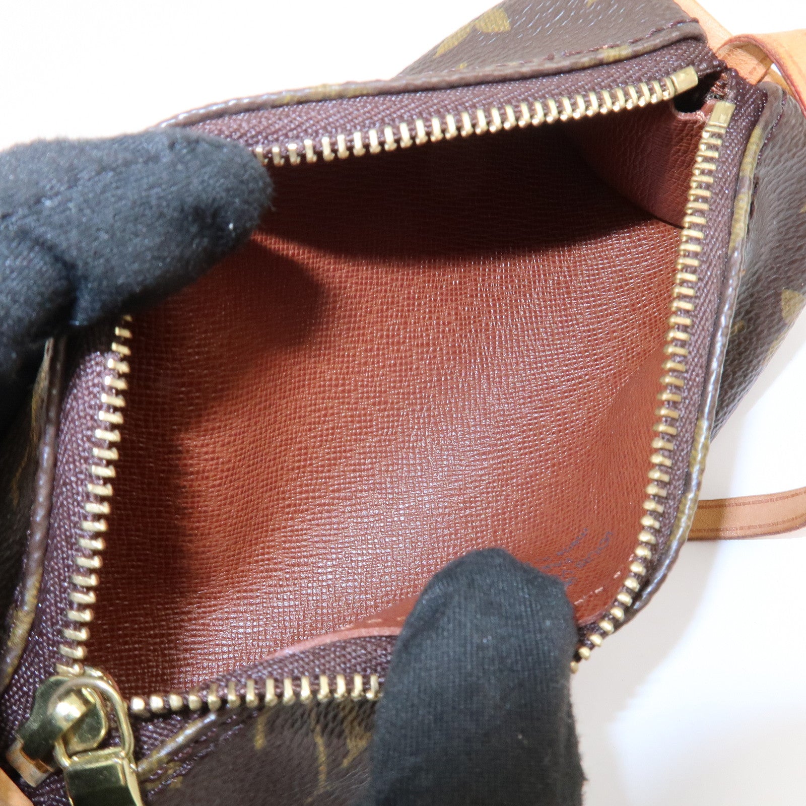 Louis Vuitton Monogram Set of 2 Mini Pouch for Papillon Bag Brown