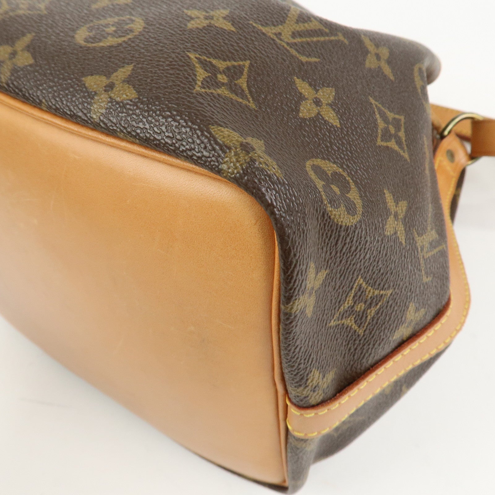 Louis Vuitton Monogram Canvas Petit Noe Shoulder Bag Brown M42226