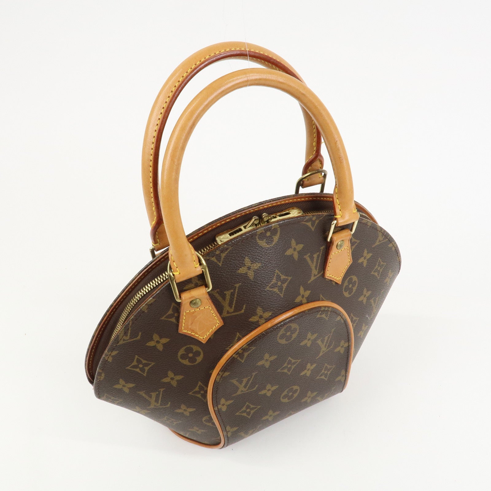 Louis Vuitton Monogram Ellipse PM Hand Bag Brown M51127