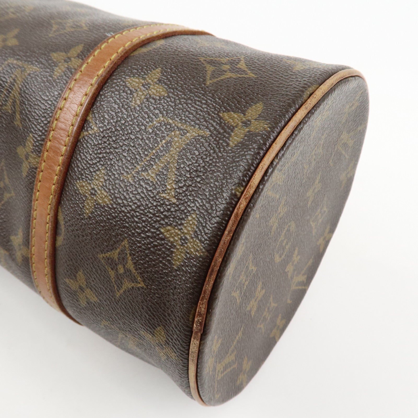 Louis Vuitton Monogram Papillon 30 Hand Bag Brown M51385