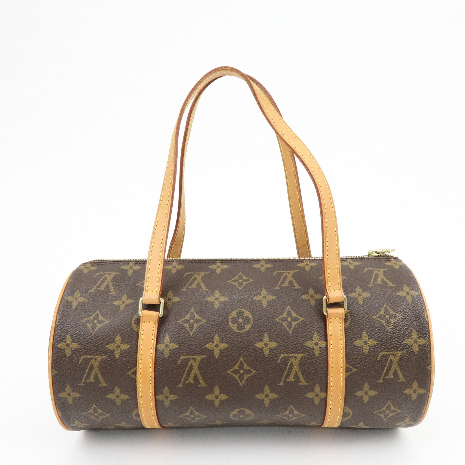 Louis Vuitton Monogram Papillon 30 Hand Bag Brown M51385