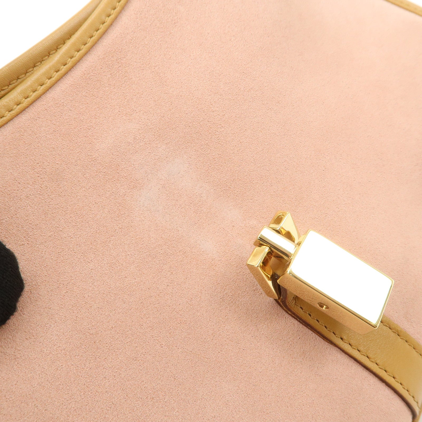 GUCCI Jackie Suede Leather Shoulder Bag Hand Bag Pink 002.1068