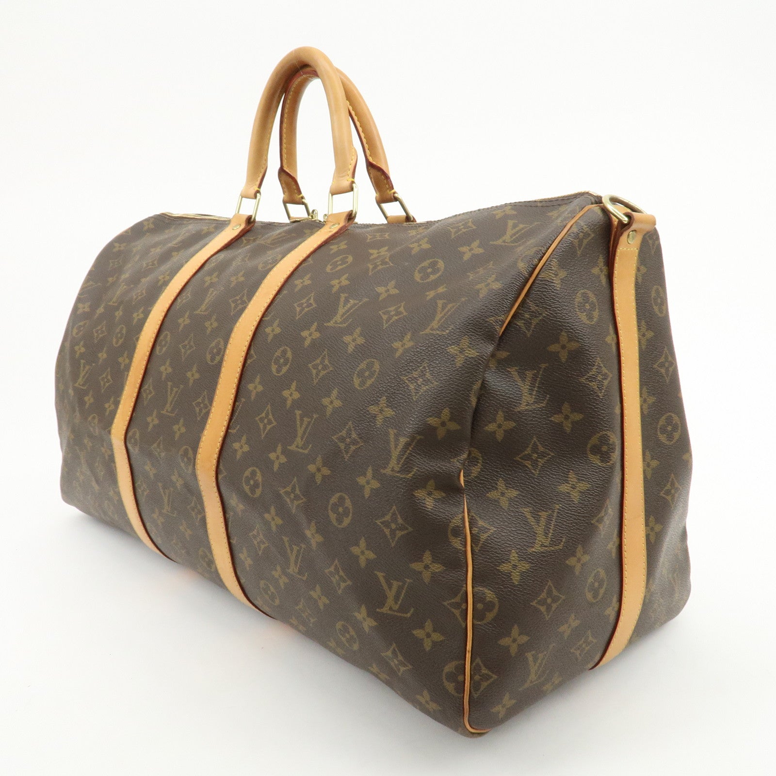Louis Vuitton Monogram Keep All Bandouliere 55 Boston Bag M41414