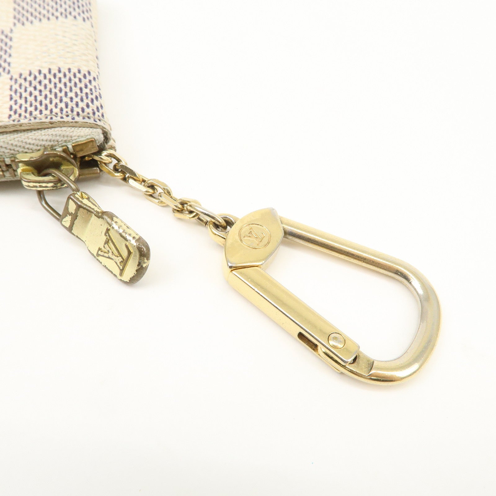 Louis Vuitton Damier Azur Pochette Cles Coin Case N62659