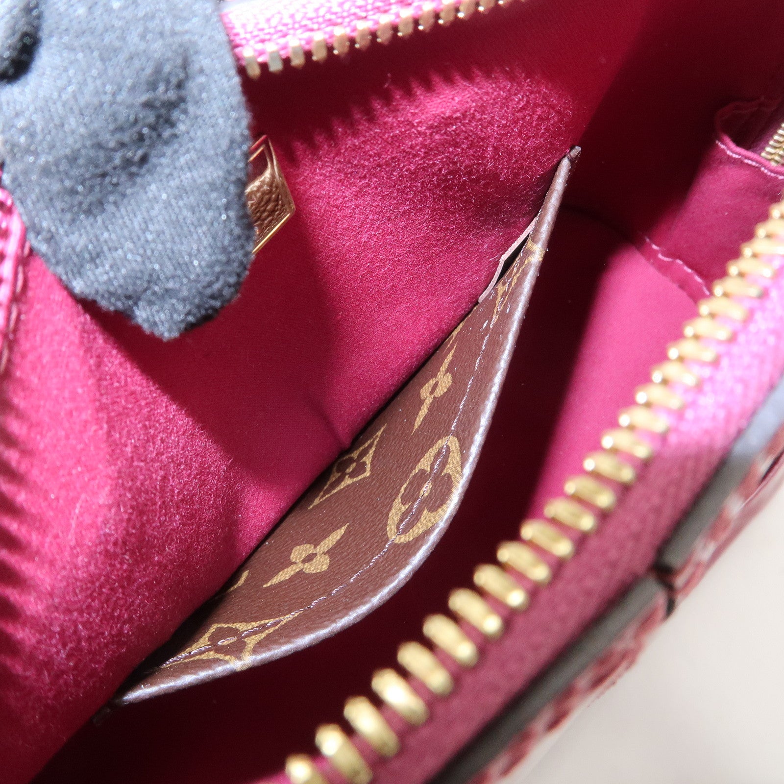 Louis Vuitton Monogram Vernis Alma BB 2Way Hand Bag Magenta M54785 Used
