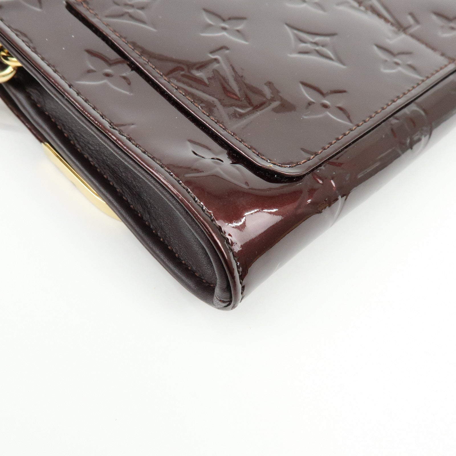 Louis Vuitton Monogram Vernis Leather Rossmore MM Hand Bag M91549