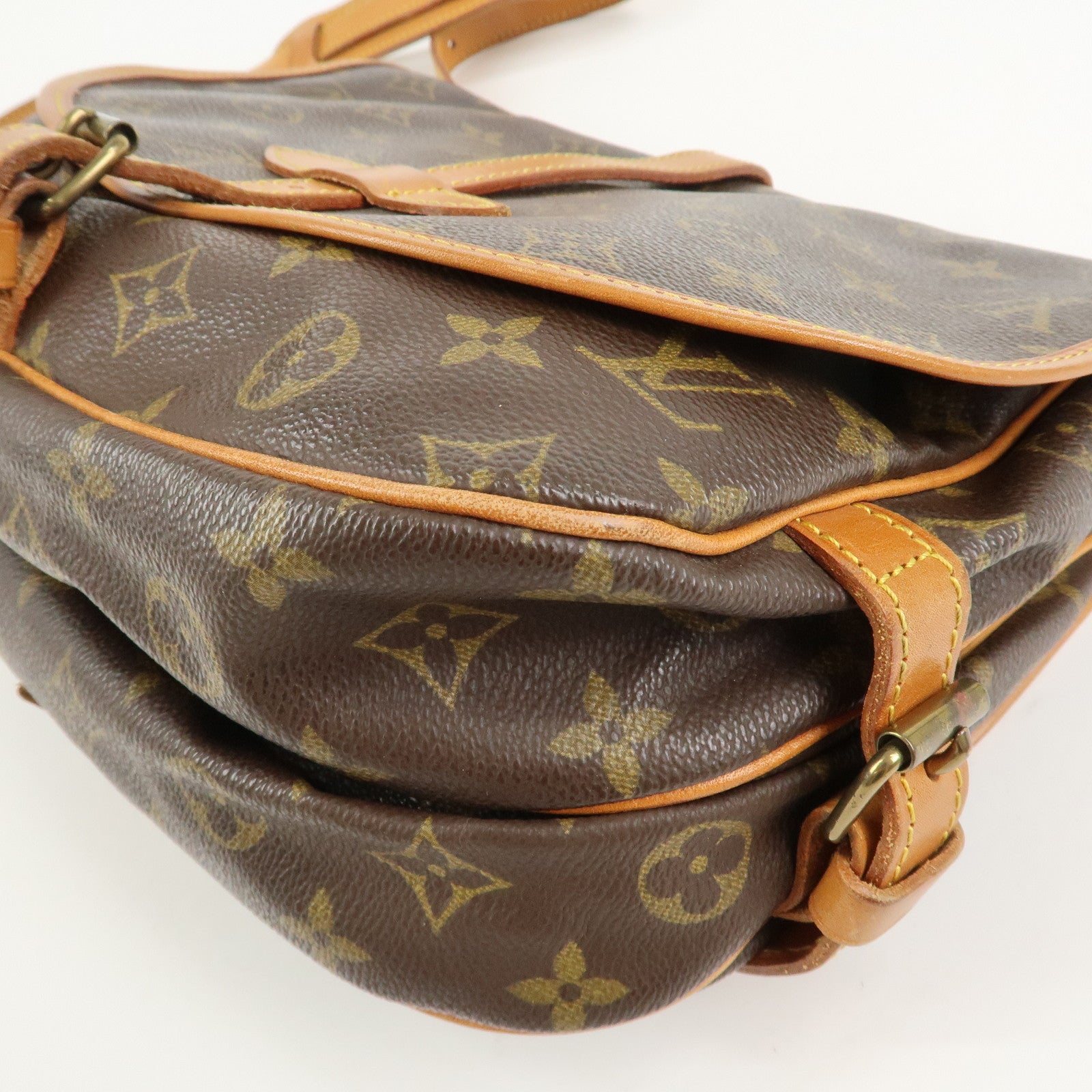 Louis Vuitton Monogram Saumur 30 Shoulder Bag Brown M42256