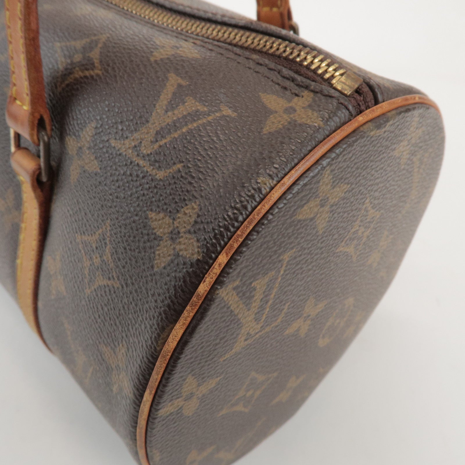 Louis Vuitton Monogram Papillon 30 Hand Bag Brown M51385