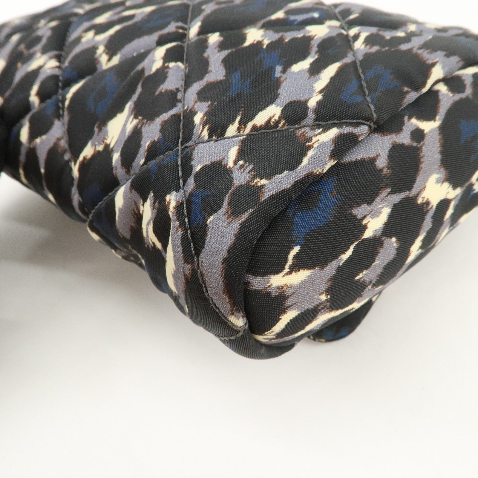 Ferragamo Vara Ribbon Nylon Shoulder Bag Crossbody Bag Black Blue