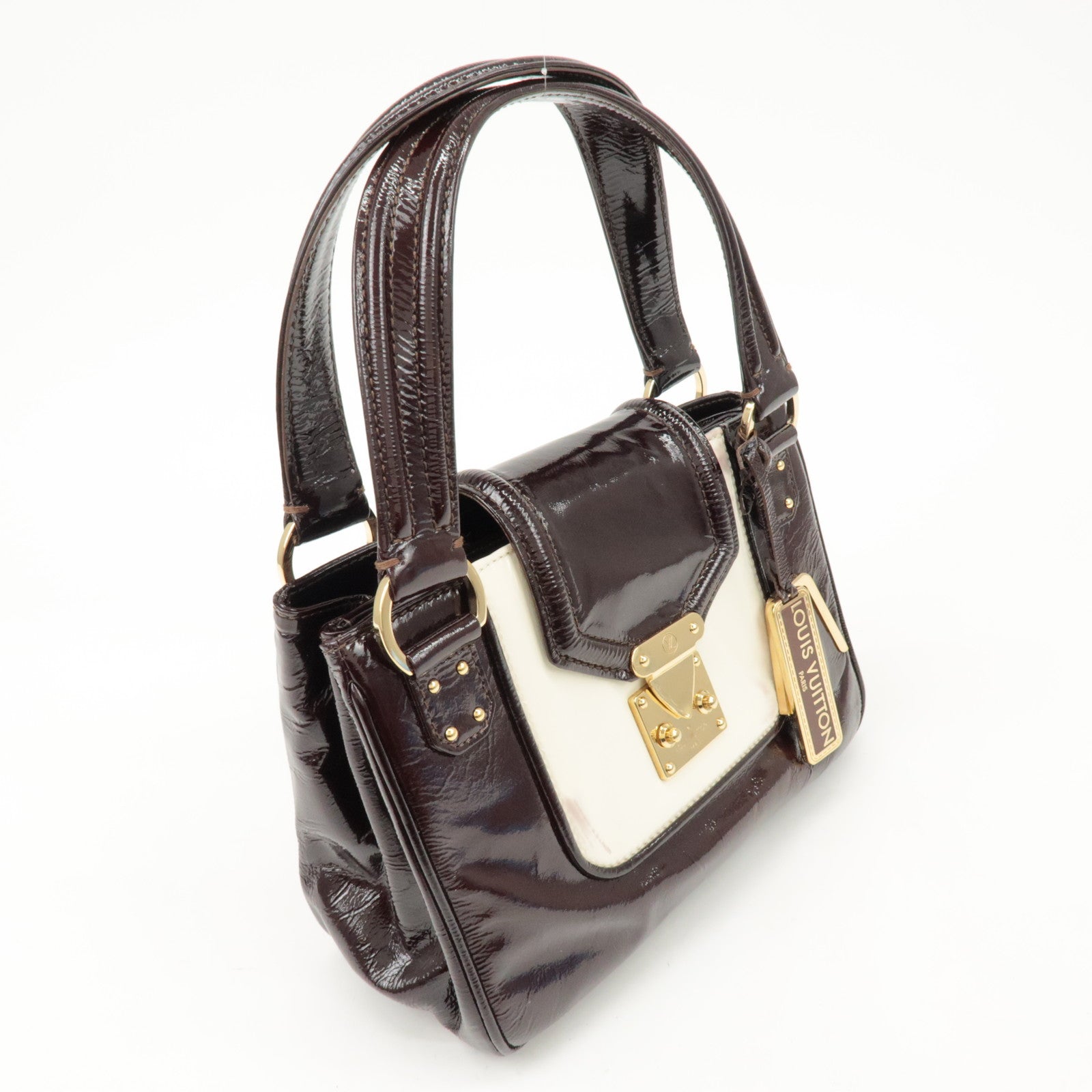 Louis Vuitton Cruise Line Sac Bicolore Leather Hand Bag M92516 Used