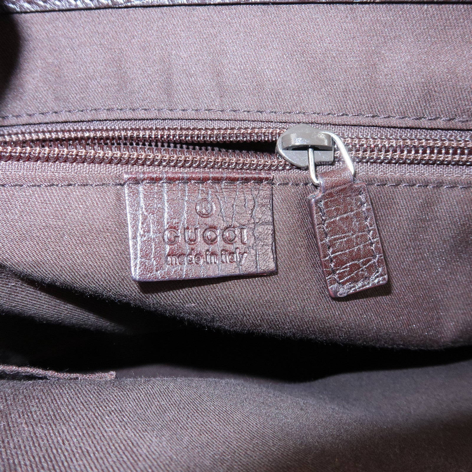 GUCCI GG Supreme Leather Tote Bag Hand Bag Beige Brown 141976