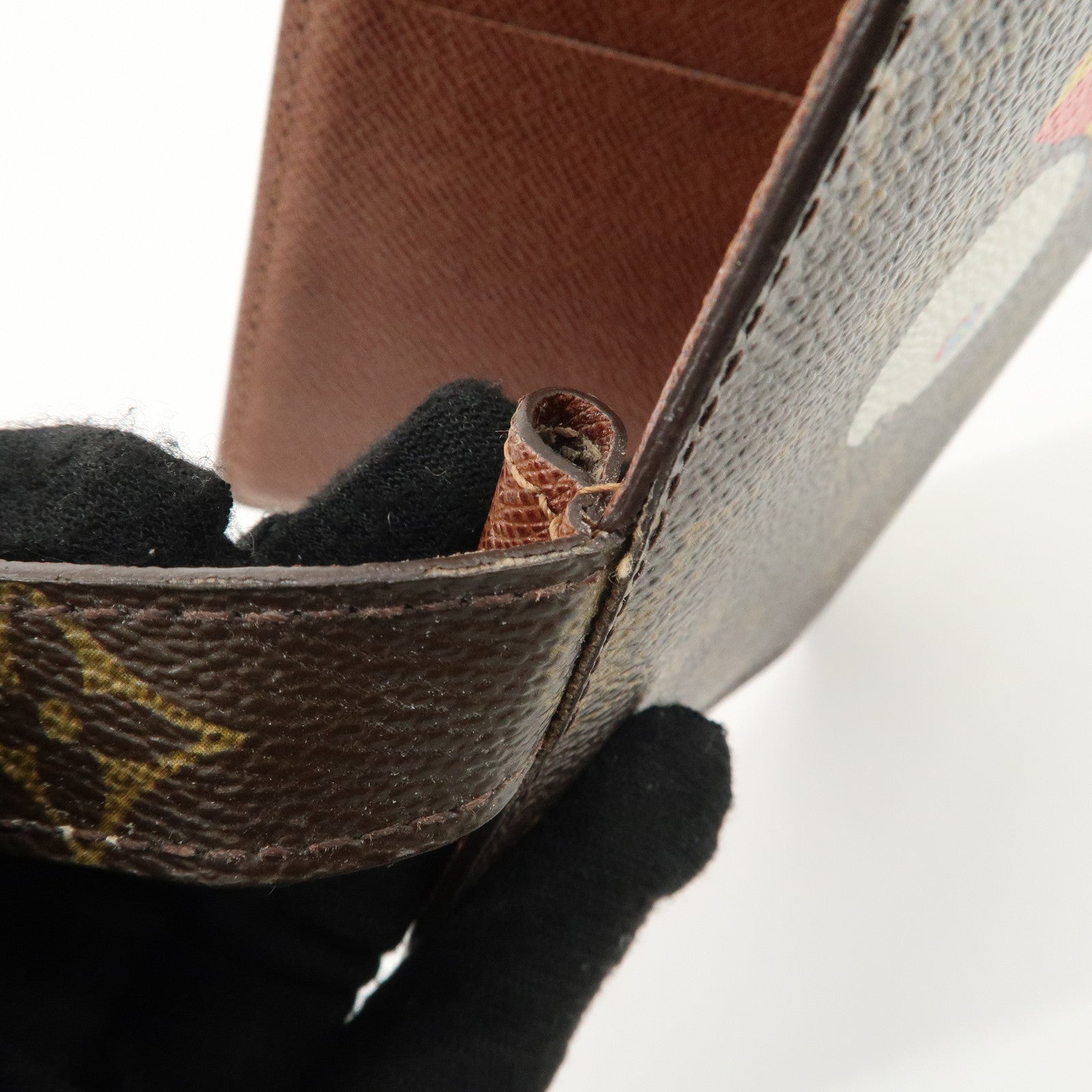 Louis Vuitton Monogram Panda Agenda PM Planner Cover Brown R20011 Used