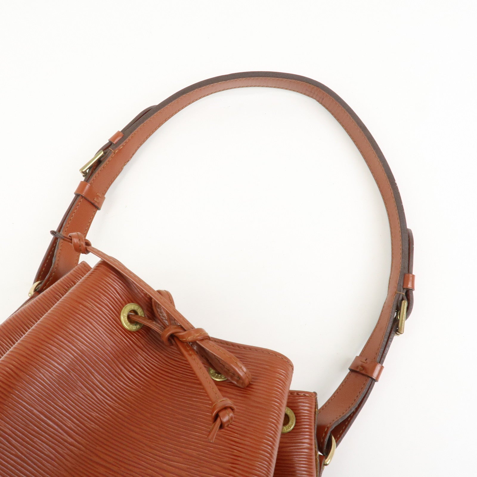 Louis Vuitton Epi Noe Leather Shoulder Bag Kenya Brown M44003