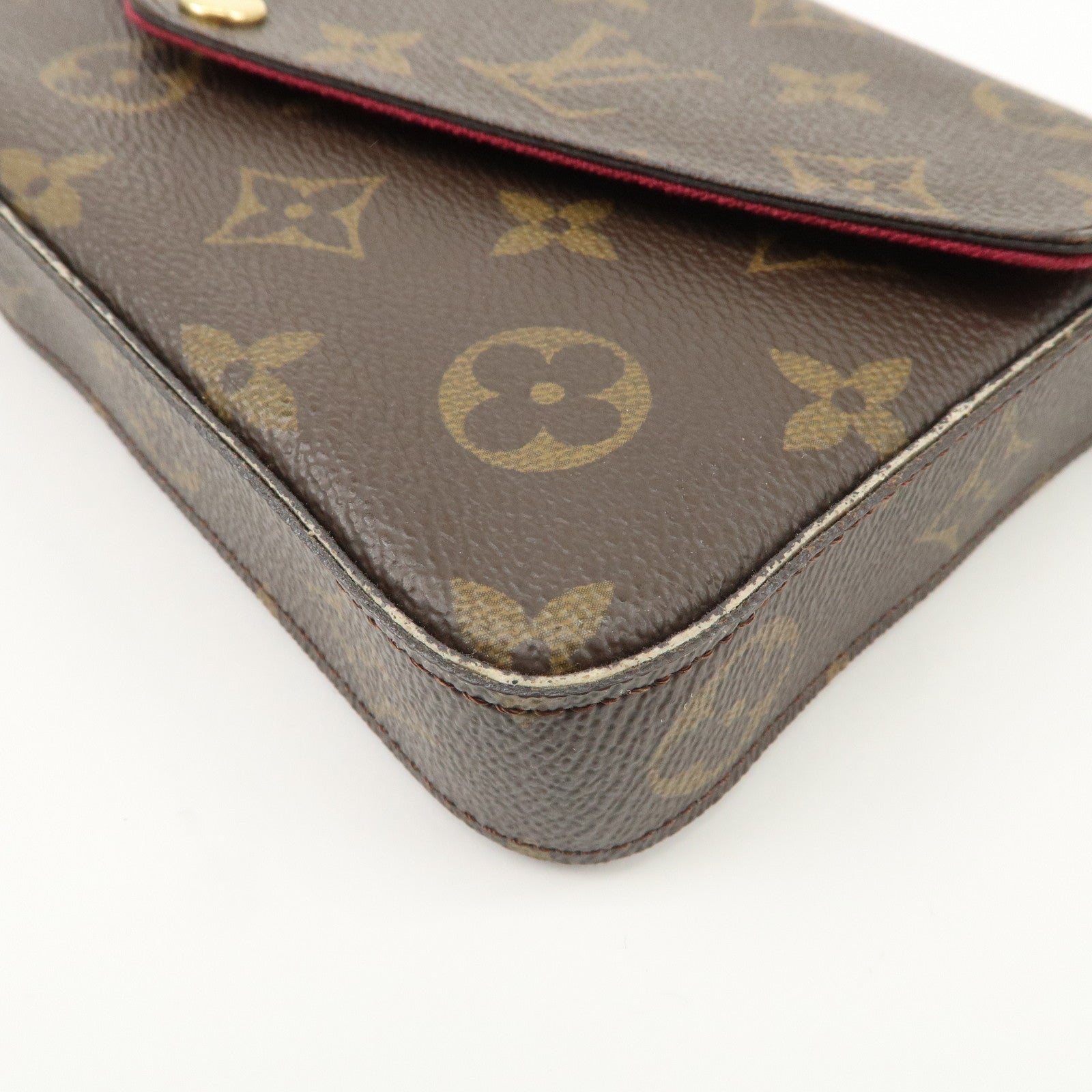 Louis Vuitton Monogram Pochette Felicie Shoulder Bag Brown M61276 Used