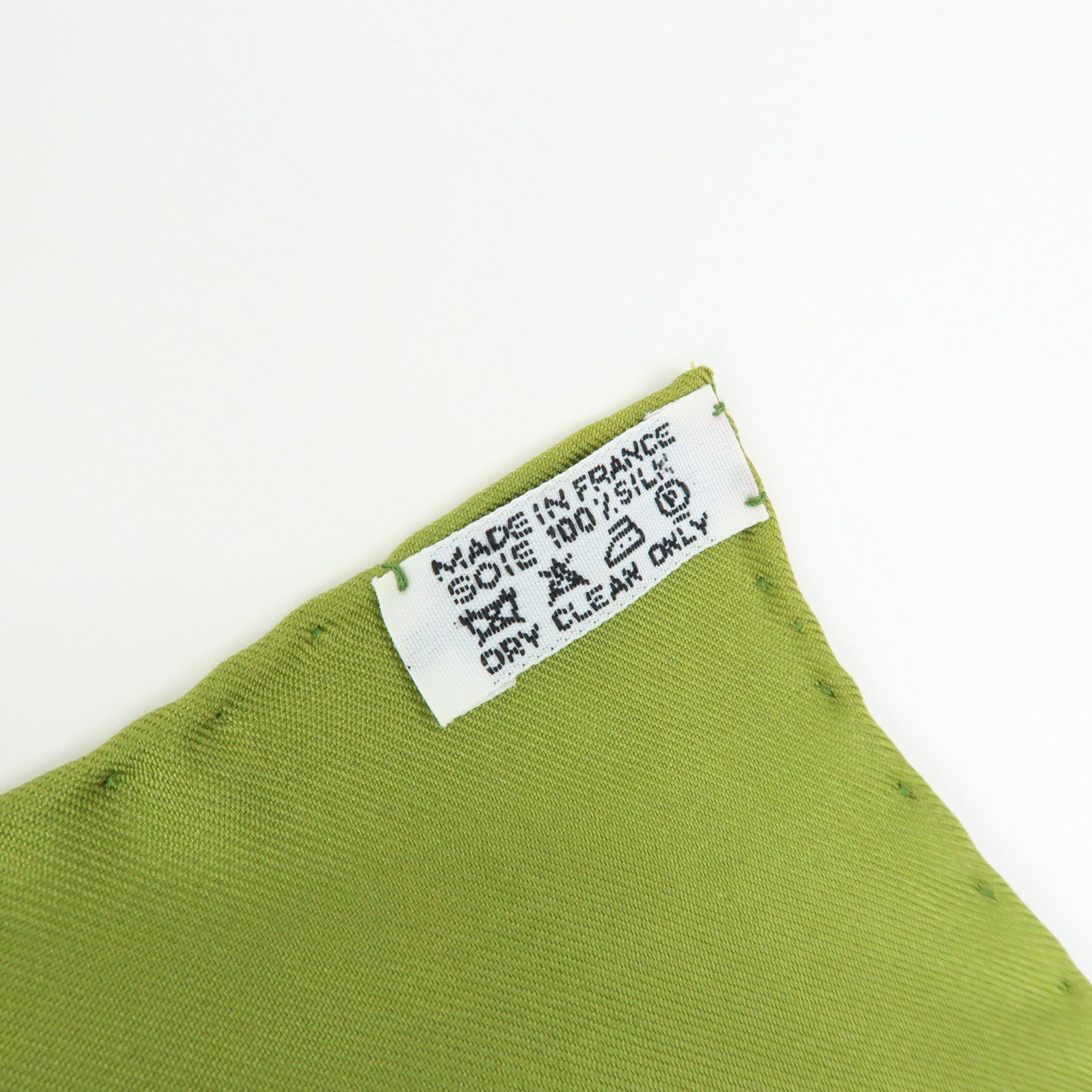 HERMES Carre 90 Silk 100% Scarf AXIS MUNDI Green Brown