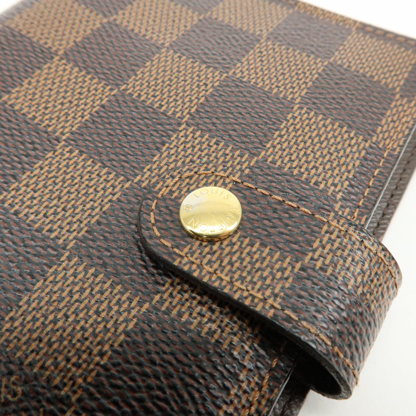 Louis Vuitton Damier Ebene Agenda PM Planner Cover Brown R20700