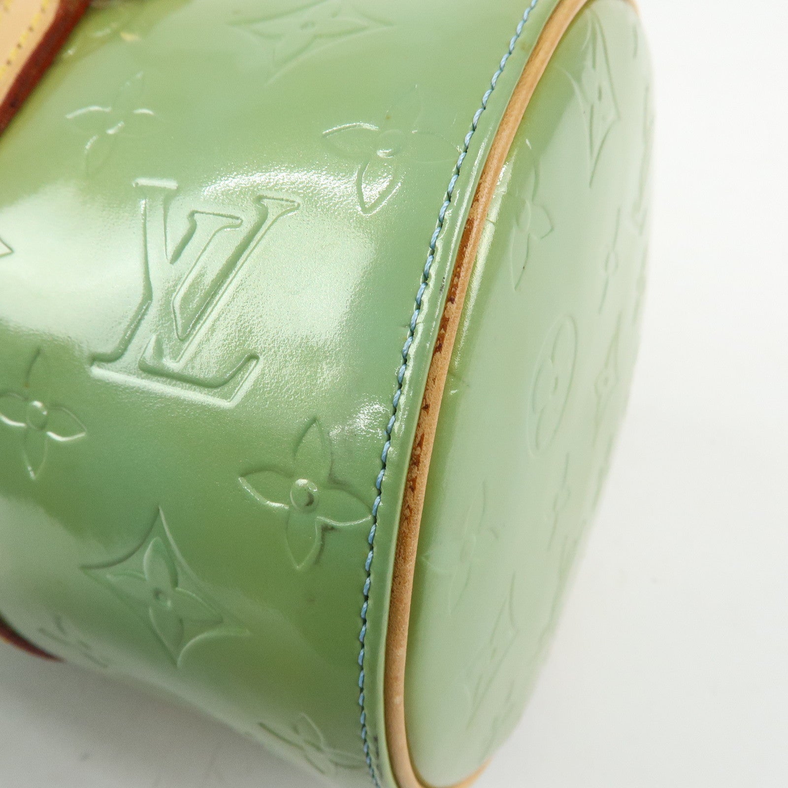 Louis Vuitton Monogram Vernis Bedford Hand Bag Baby Blue M91007