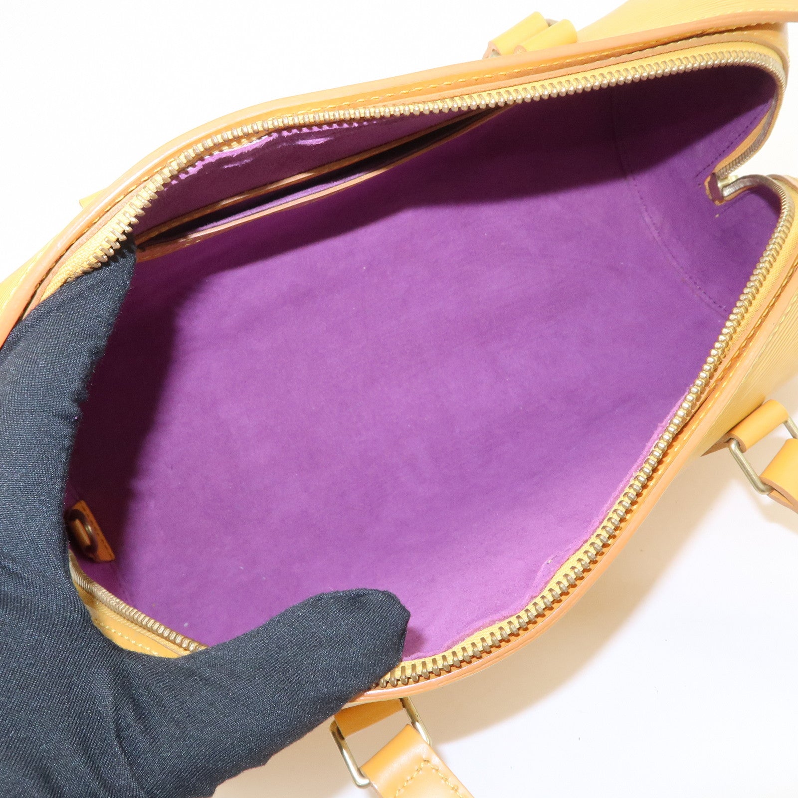 Louis Vuitton Soufflot Epi Leather Shoulder Bag Yellow M52229