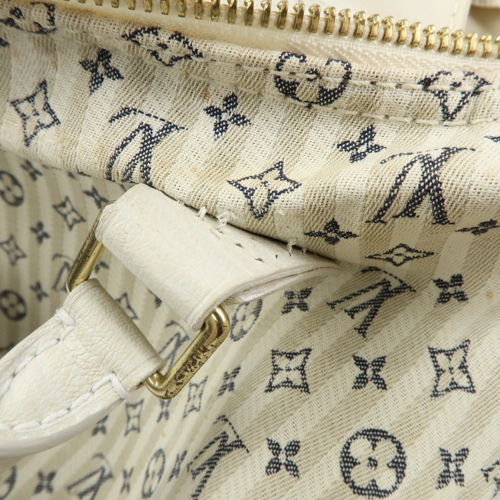 Louis Vuitton Monogram Mini Lin Croisette Speedy 30 Hand Bag M95500