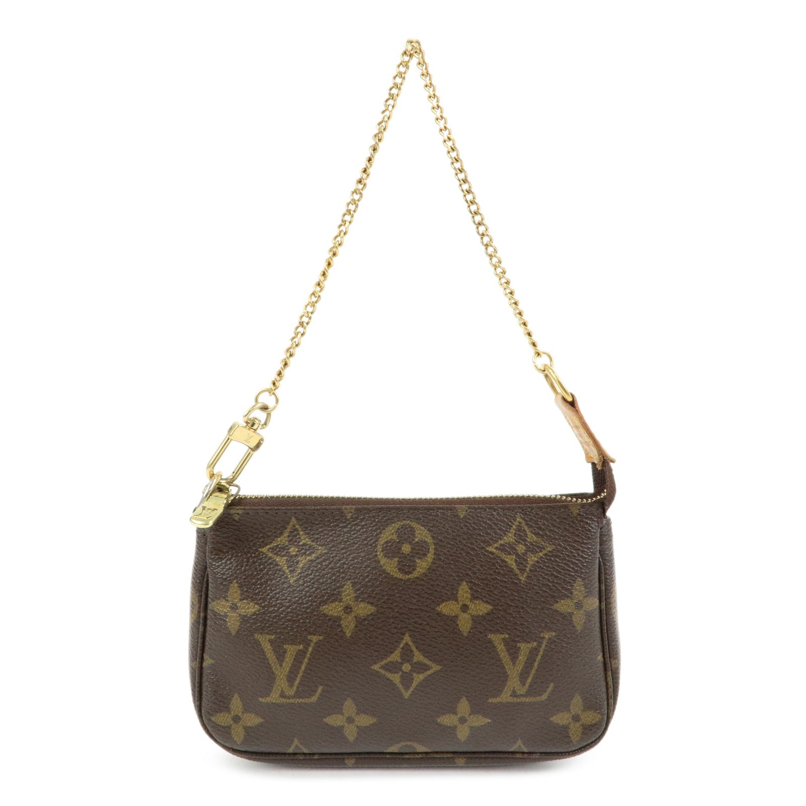 Louis Vuitton Monogram Mini Pochette Accessoires Hand Bag M58009