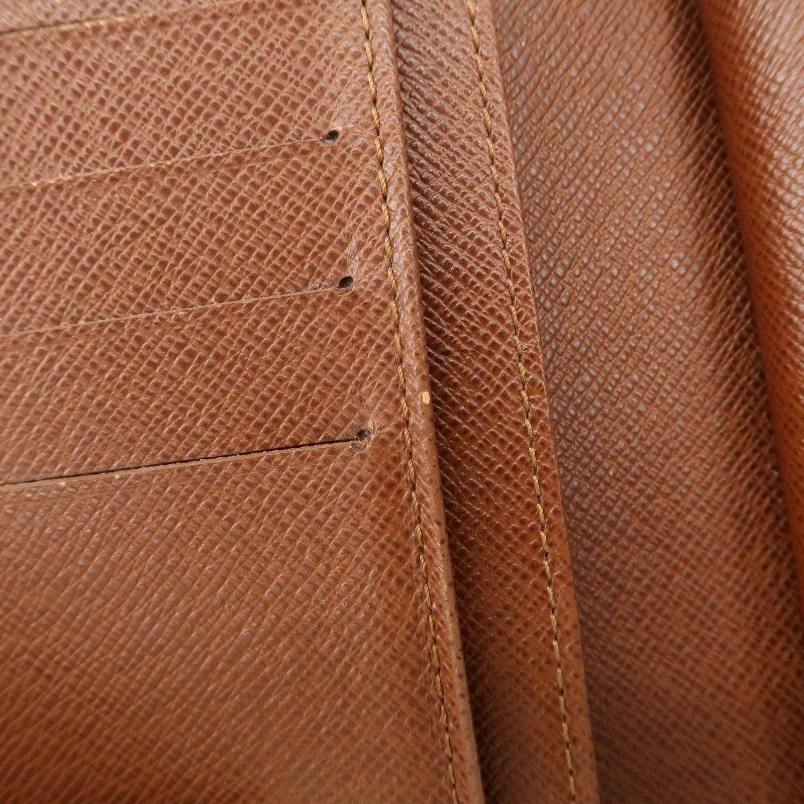 Louis Vuitton Monogram Porte Monnaie Viennois Wallet Brown M61663 Used