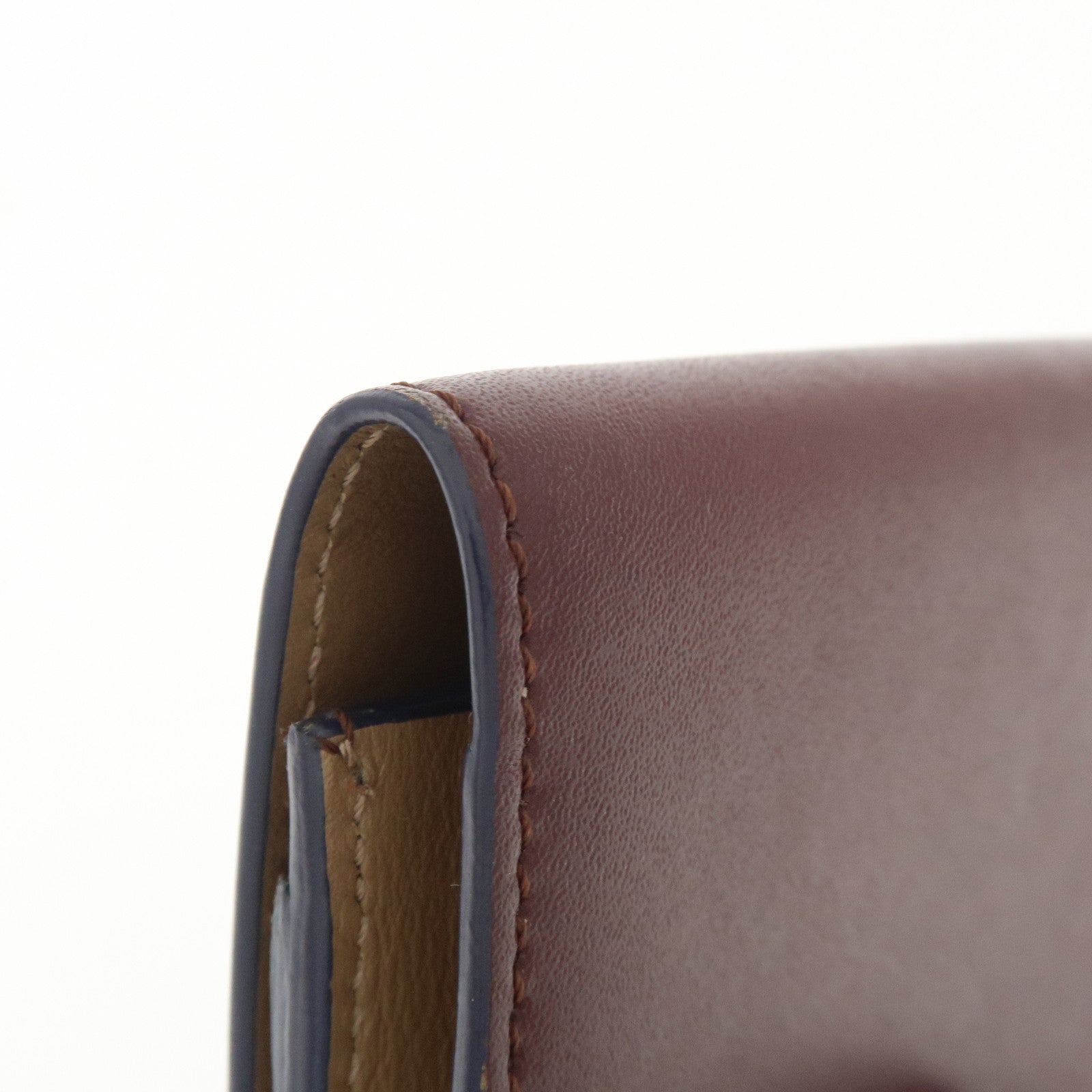 FENDI By The Way Leather Card Case Bordeaux 3M0217