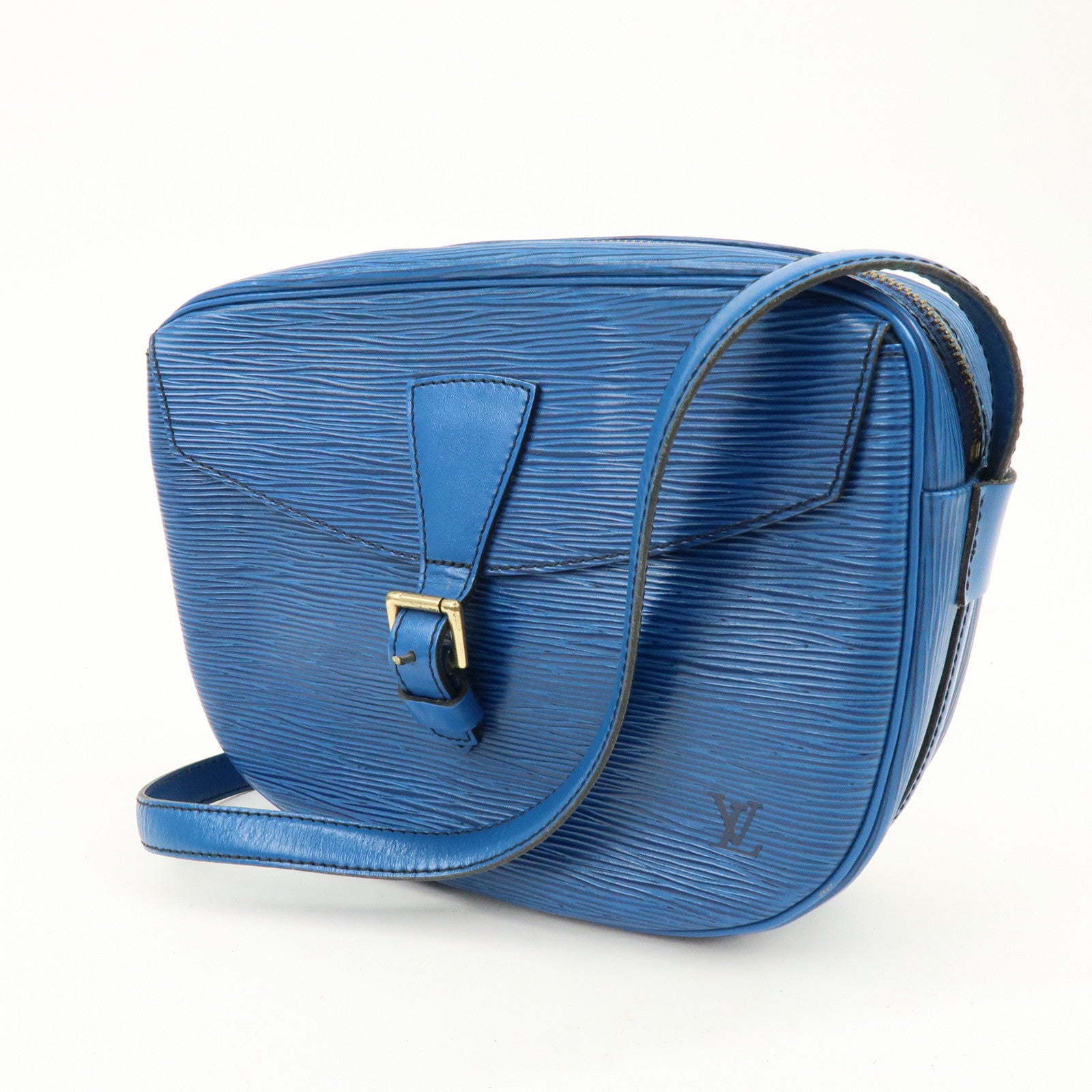 Louis Vuitton Epi Jeune Fille Shoulder Bag Toledo Blue M52155