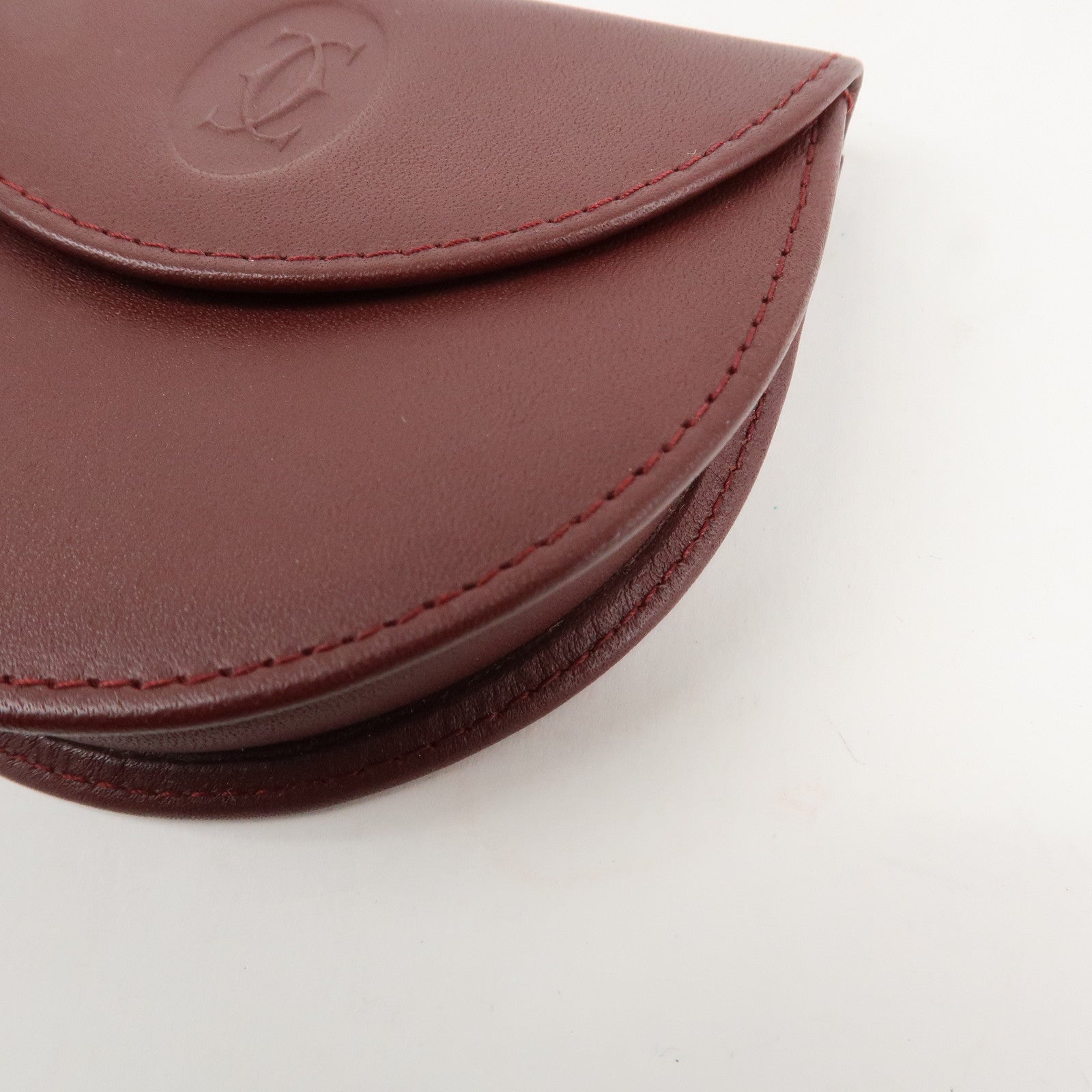 Cartier Must de Cartier Must Line Leather Coin Case L3000123 Used