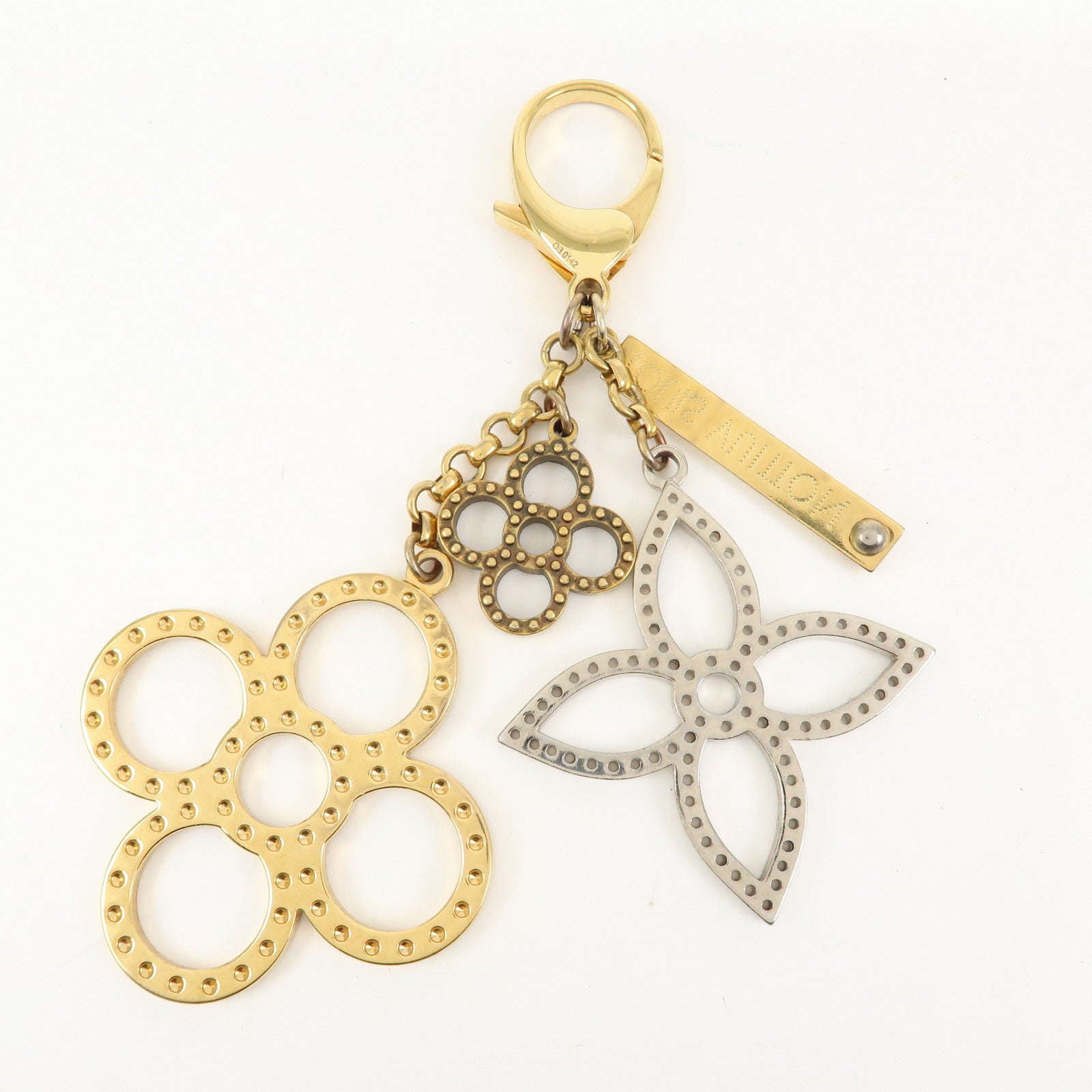 Louis Vuitton Bijoux Sac Tapage Metal Bag Charm Gold Silver M65090