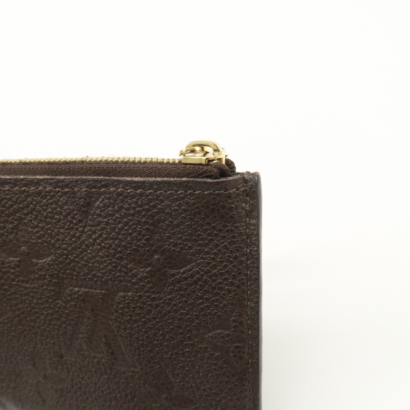 Louis Vuitton Empreinte Portefeuille Curieuse Pouch Brown M60300 Used