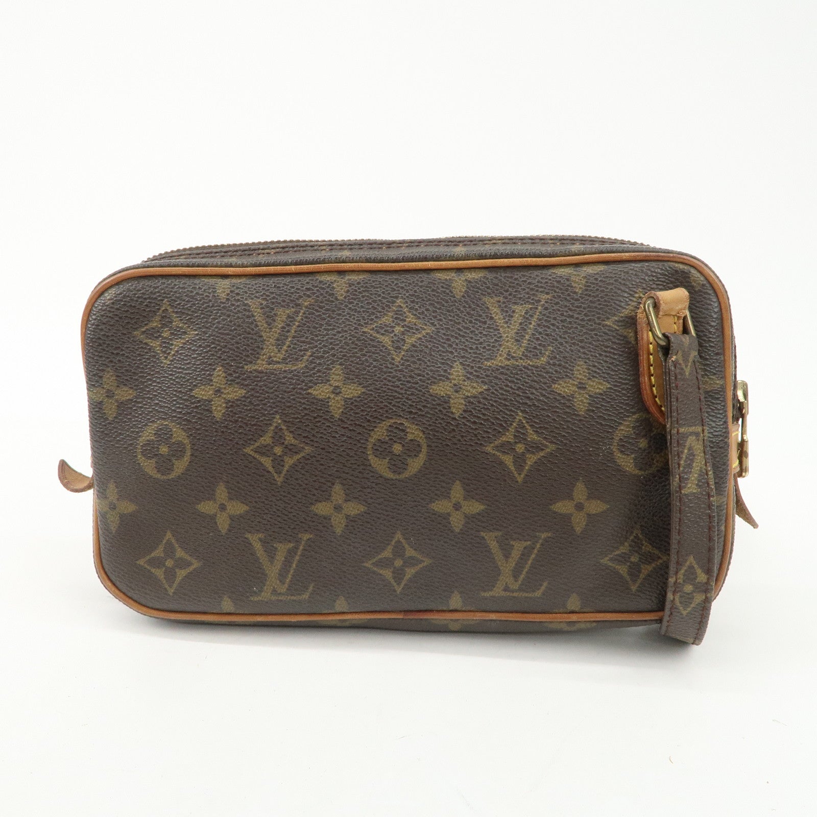 Louis Vuitton Monogram Pochette Marly Bandouliere Bag Brown M51828