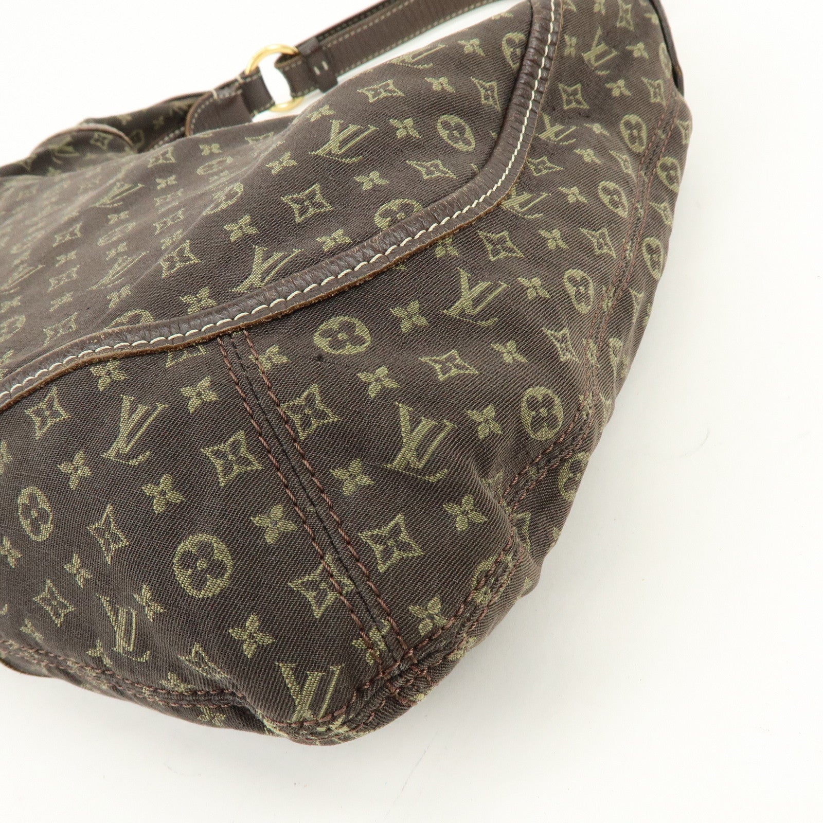 Louis Vuitton Monogram Mini Lin Manon MM Shoulder Bag Ebene M95619