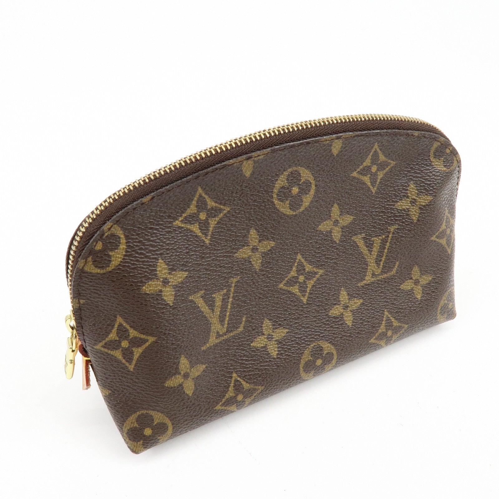 Louis Vuitton Monogram Pochette Cosmetic PM Pouch Brown M47515