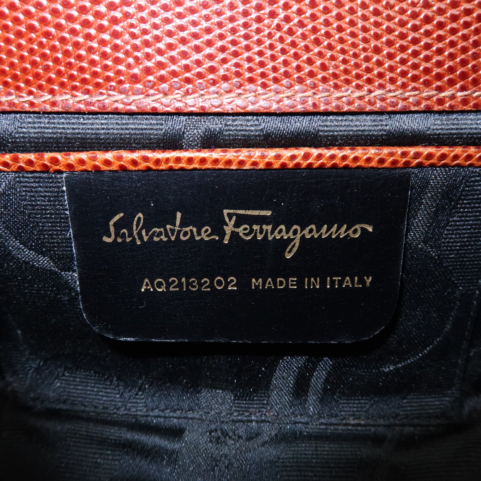 Ferragamo Vara Ribbon Embossed Leather 3Way Shoulder Waist Bag