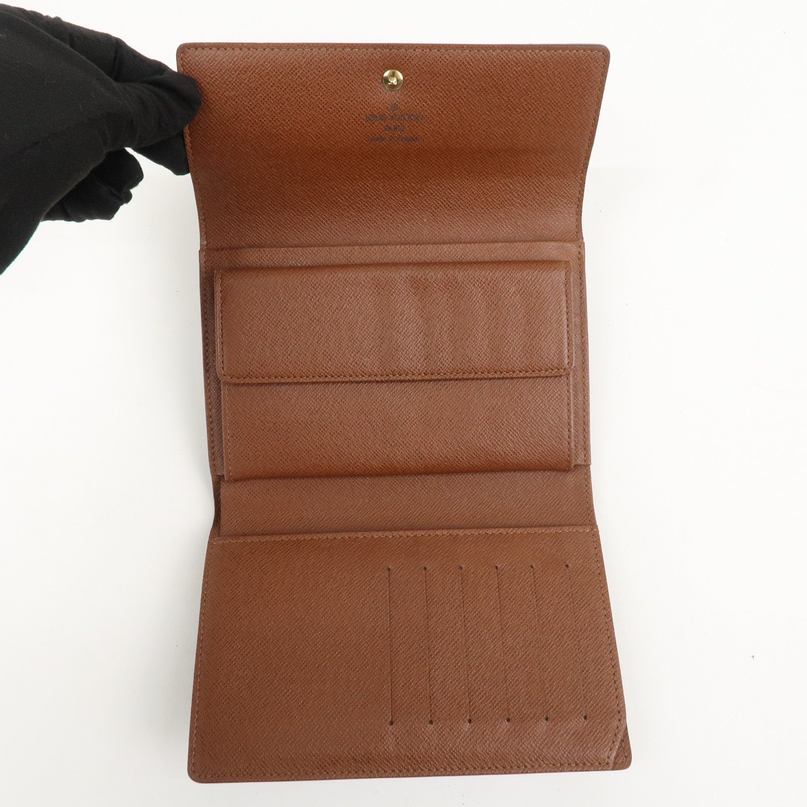 Louis Vuitton Monogram Porte Tresor Etui Papiers Wallet M61202