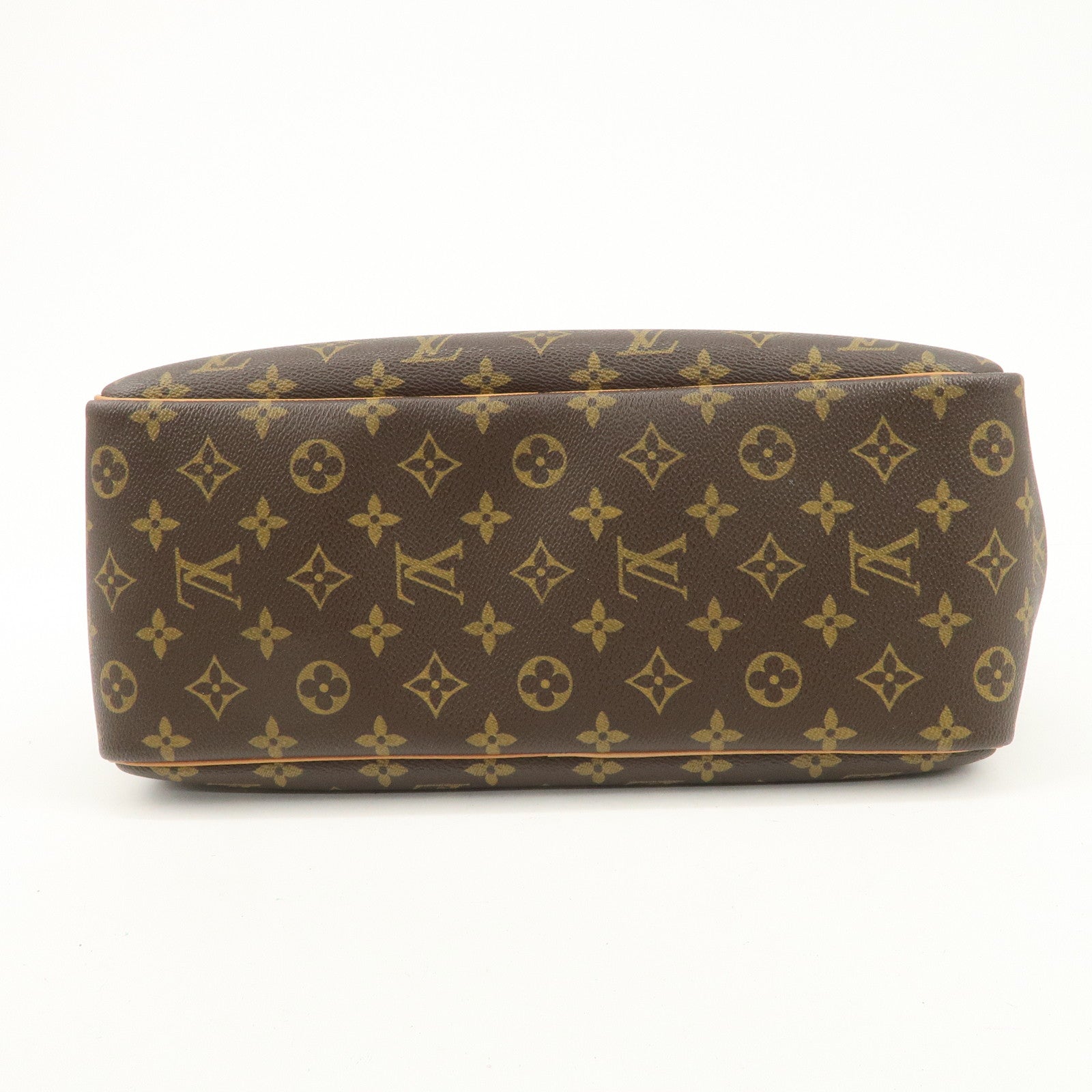 Louis Vuitton Monogram Deauville Hand Bag Brown M47270 Used