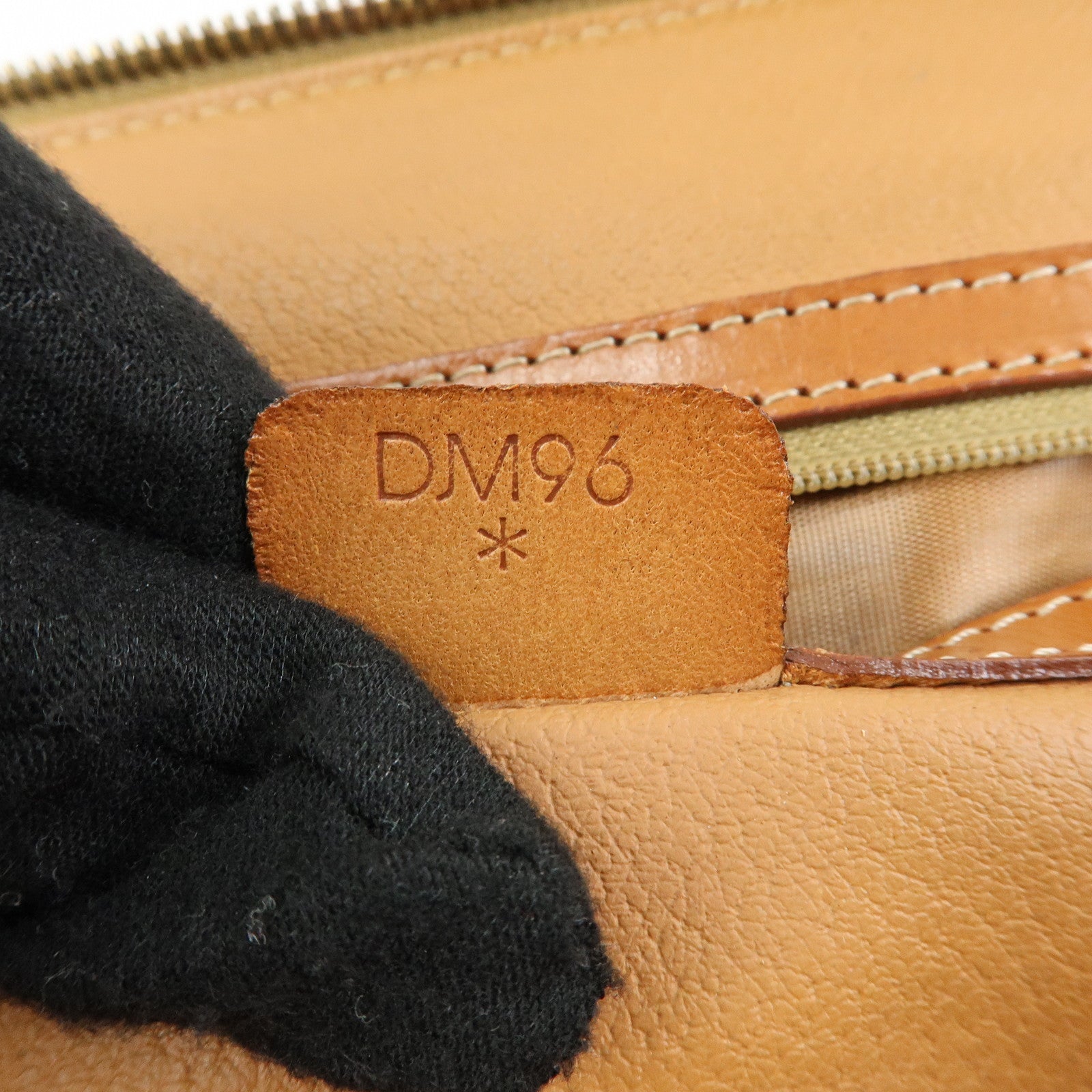 CELINE Macadam PVC Leather Hand Bag Brown