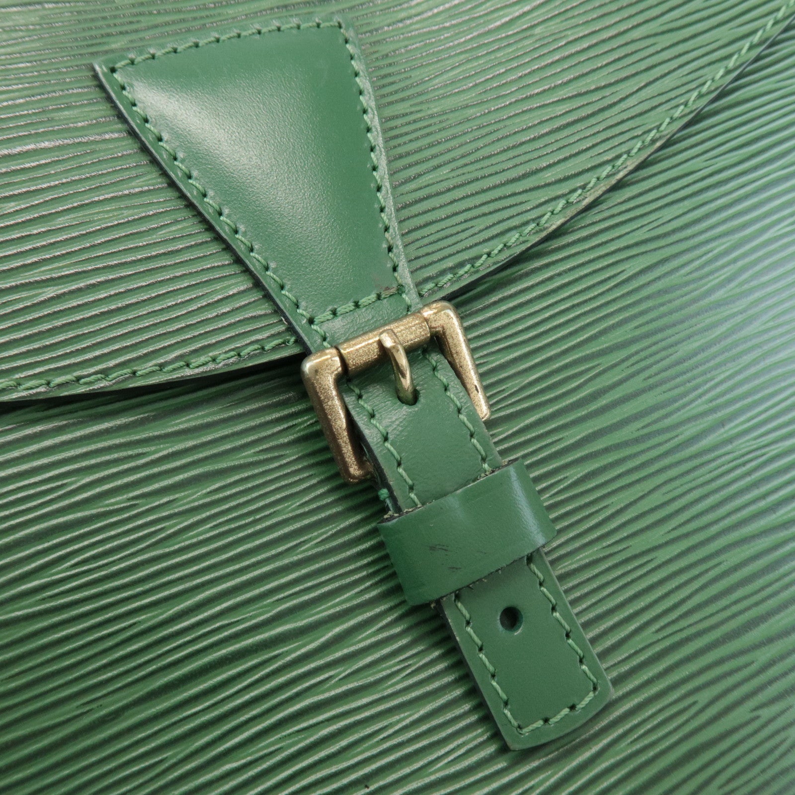 Louis Vuitton Epi Jeune Fille Shoulder Bag Borneo Green M52154