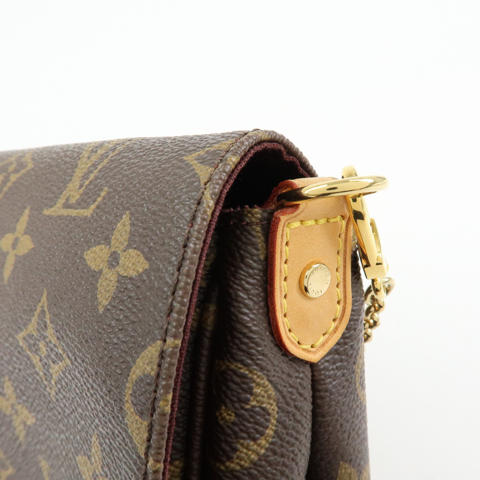 Louis Vuitton Monogram Favorite MM Shoulder Bag Brown M40718