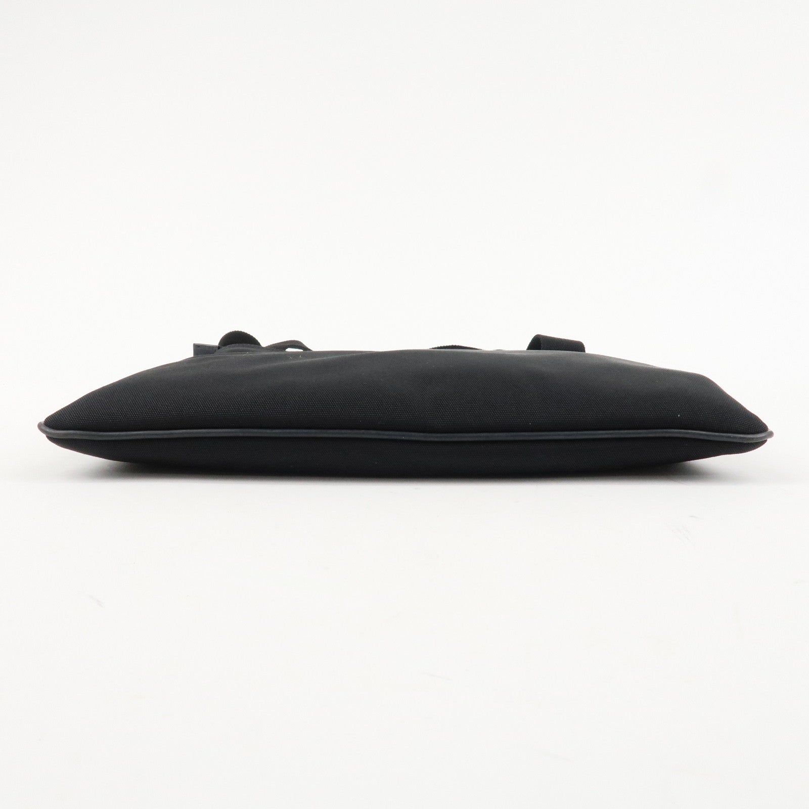 GUCCI Leather Nylon Shoulder Bag Black 141626 Used