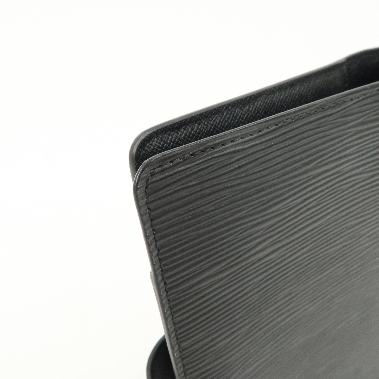 Louis Vuitton Epi Agenda MM Planner Cover Noir Black R20202