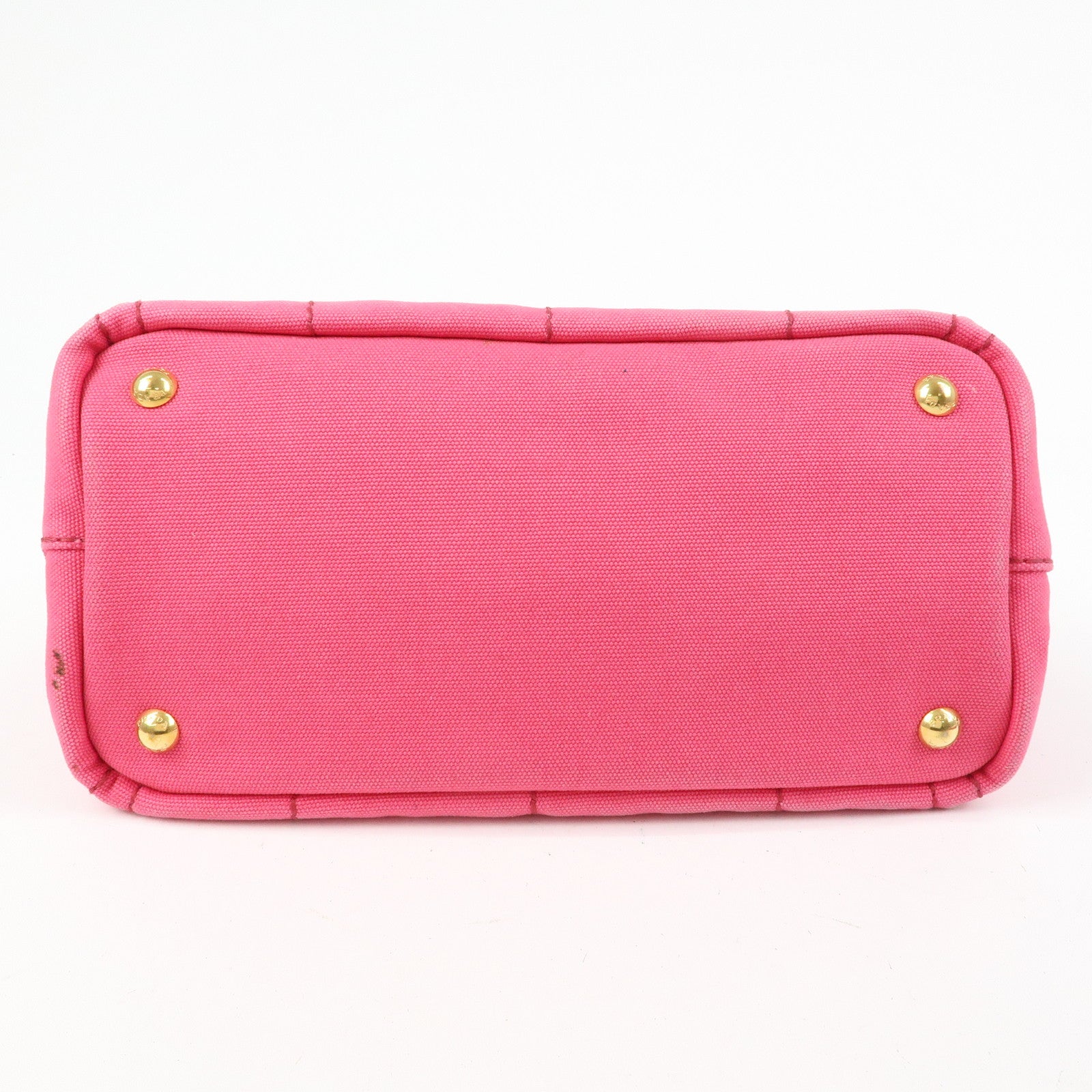 PRADA Canapa Mini Canvas 2Way Bag Hand Bag Shoulder Bag Pink 1BG439