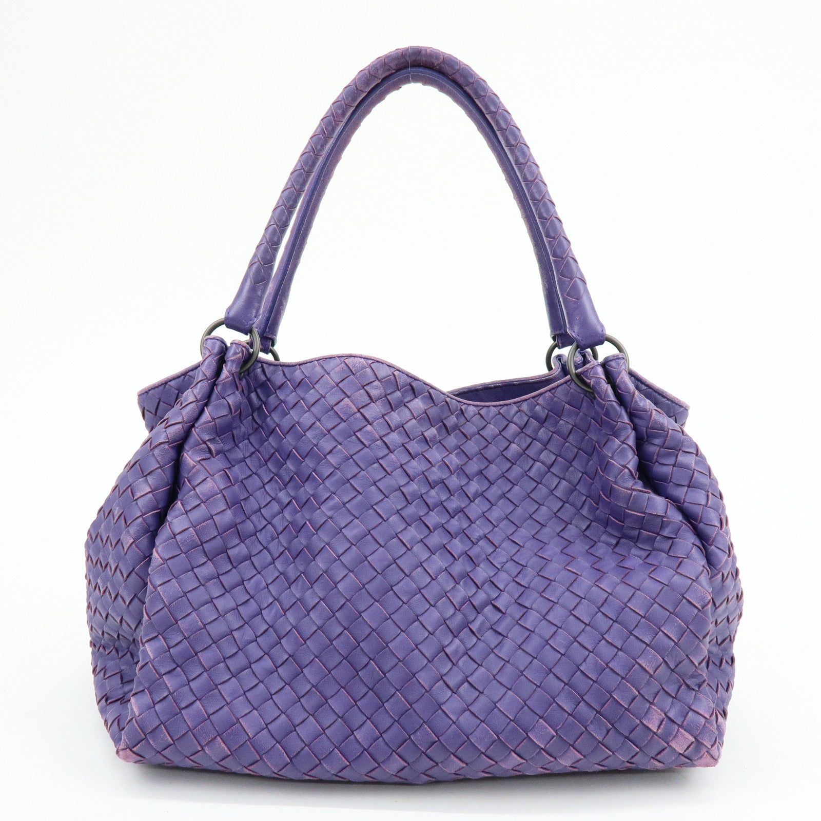 BOTTEGA VENETA Intrecciato Nappa Leather Tote Bag Purple 222322