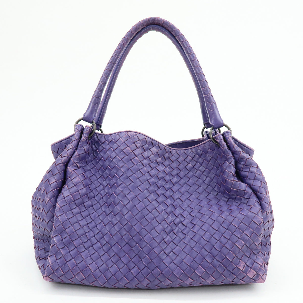 BOTTEGA VENETA Intrecciato Nappa Leather Tote Bag Purple 222322