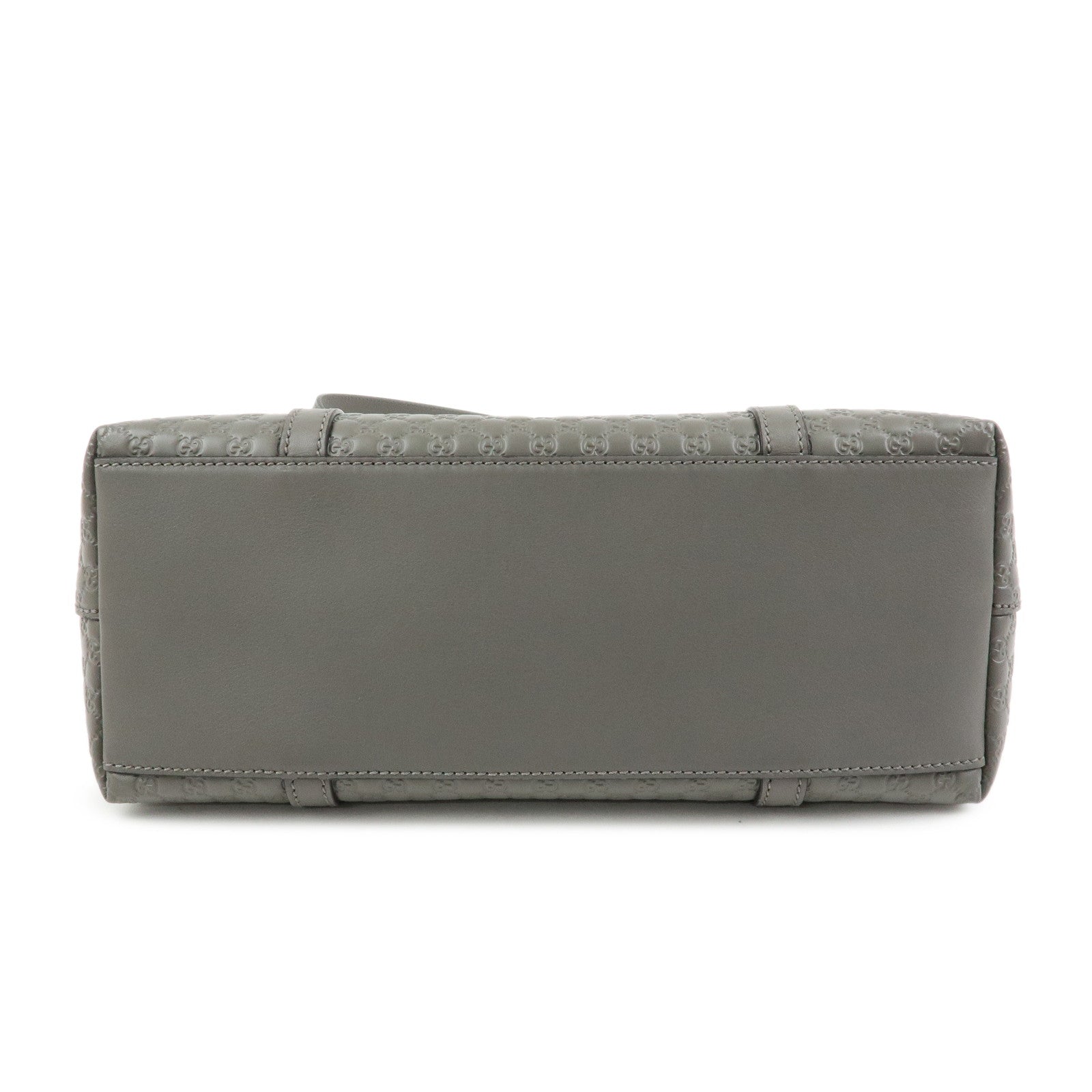 GUCCI Microguccissima Leather 2Way Bag Hand Bag Grey 449656